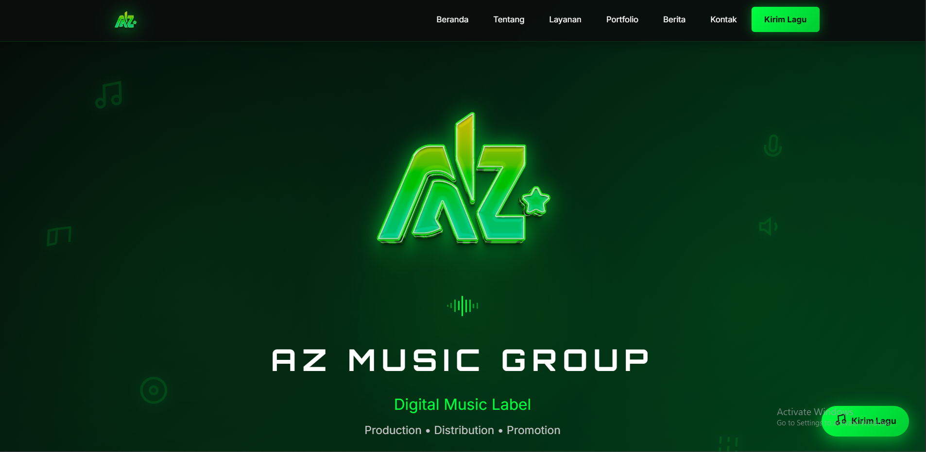 AZ Music Group - Music Website